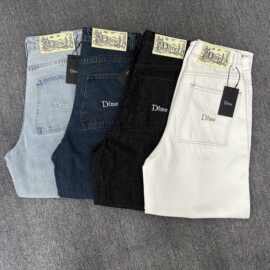 Dime Classic Baggy Denim Pants运动宽松直筒高街阔腿滑板裤男潮