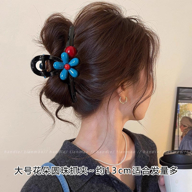 2026 nuevo clip de agarre de alto nivel lindo coreano cabeza trasera clip de cabello toque de cabello gran exquisito clip de tiburón clip de cabello image 148