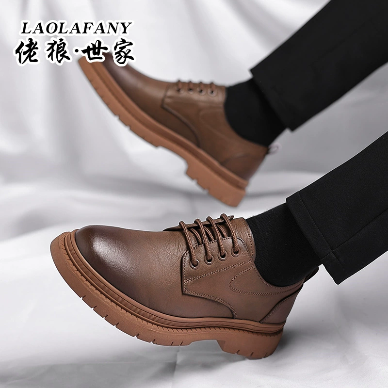 佬狼世家 Martens, shoes for leather shoes, fashion low shoes for leisure English style, British style