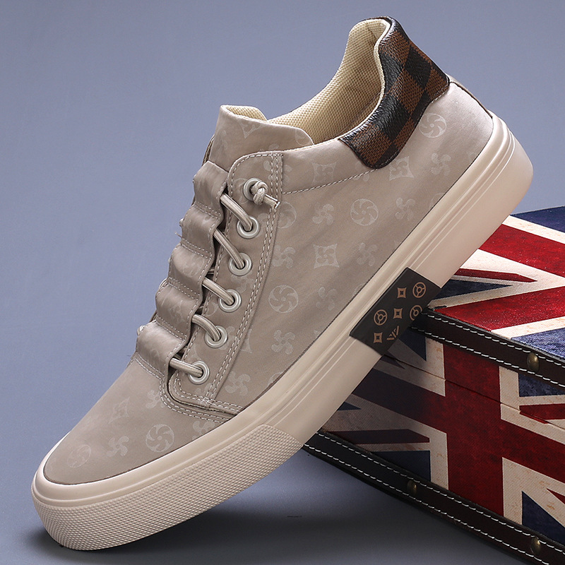 2024 Spring New Men's Shoes Korean Style All-match Casual Shoes Fashionable Flat Cloth Shoes Low-top Loafing Loafing Cloth Shoes