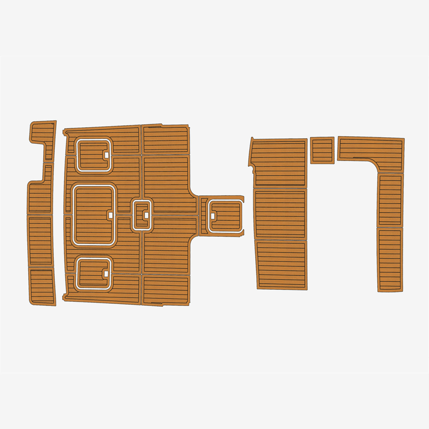 1988 Bertram 33 EVA Faux Teak Marine Floor