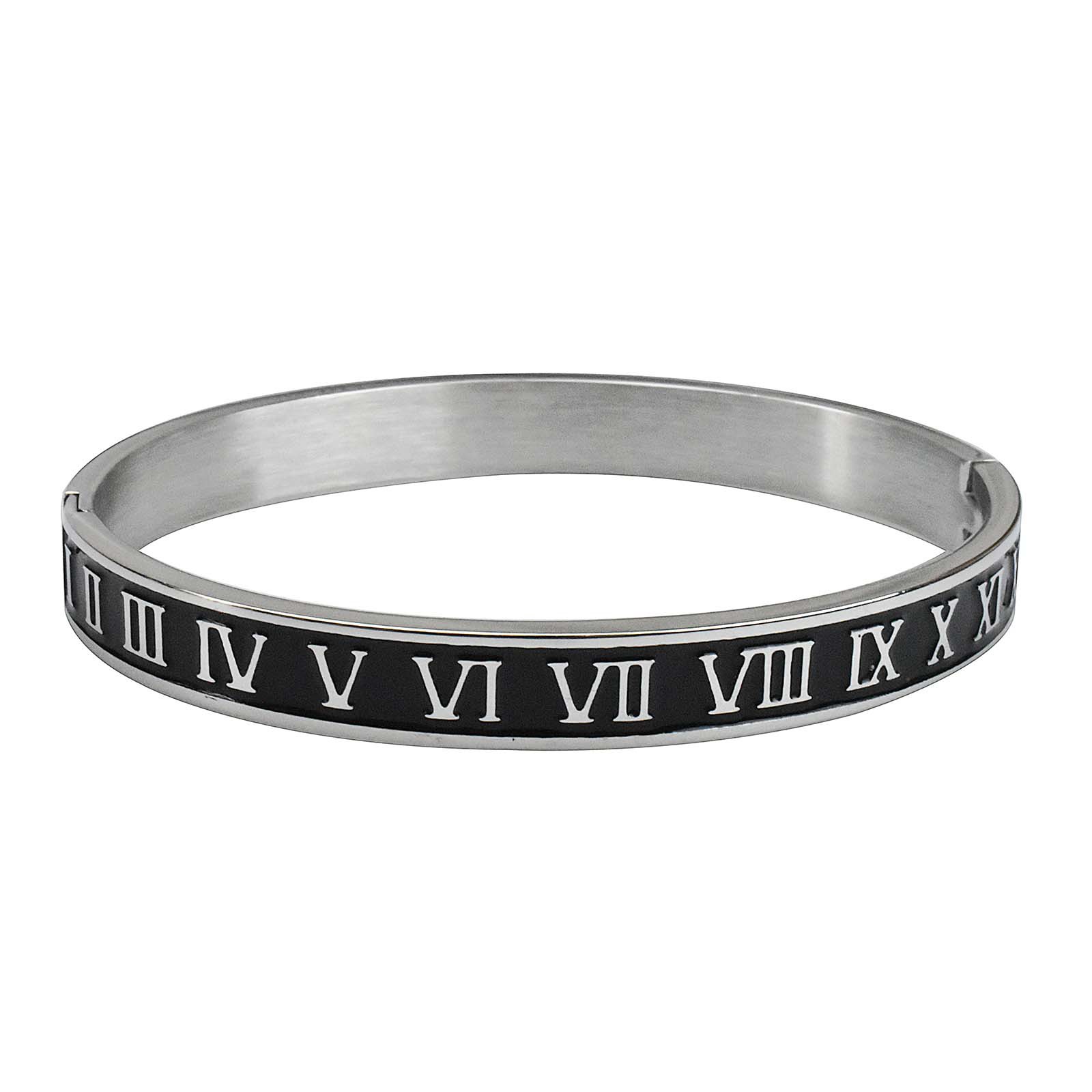 Roman tick oil bracelet platinum