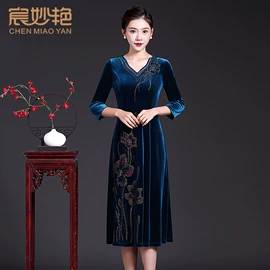 中老年休闲套装;连衣裙;旗袍