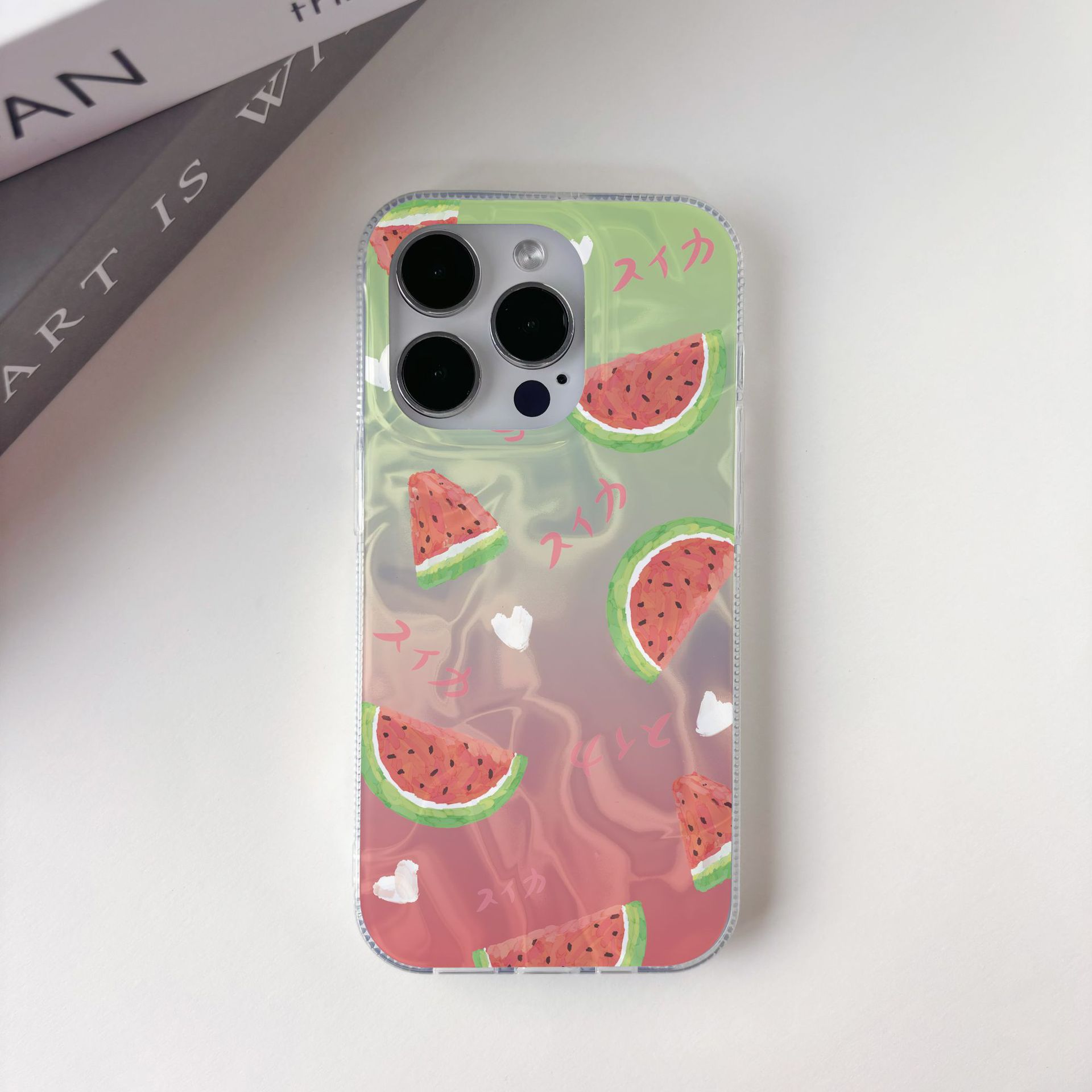 Funda para teléfono Apple 15, 14 Pro Max, 13, 12, 11, diseño de plumas, pintada, IMD, femenina, bonita, venta al por mayor