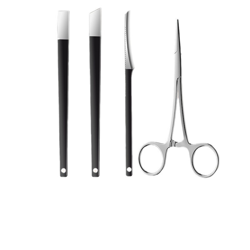 Cutter de uñas de acero inoxidable pieles muertas cortadoras de uñas pinzas punzantes pedicuría personal limpieza y cuidado completo una pieza lote