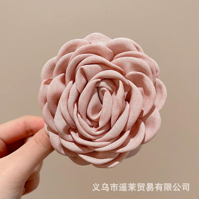 Атмосферная заколка для волос для фотосессий, крабовая заколка, модная hair accessory, с цветами