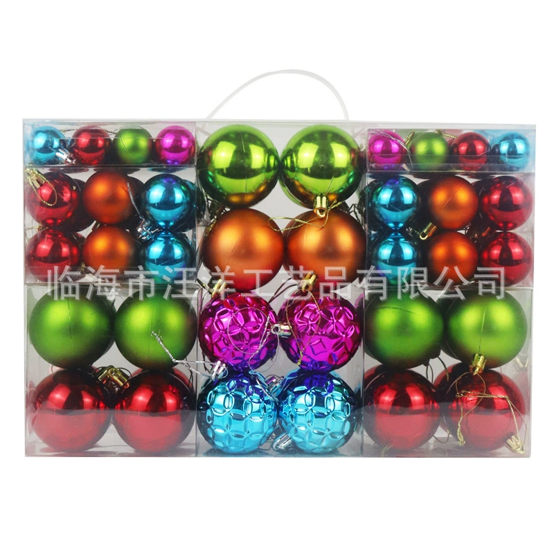 Gift box, plastic set, Christmas decorations, direct factory sales, 3/4/6cm