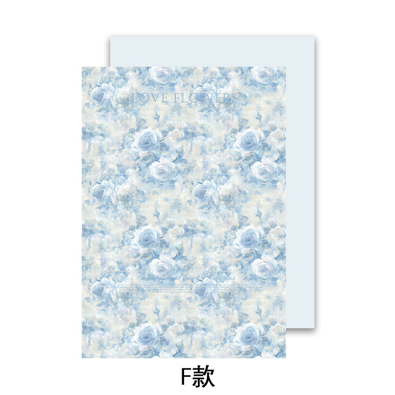 Papel de embalaje de jardín de flores Qisejin Mengyuan Embalaje de regalo hecho a mano de bricolaje Florería Florería Florería Papel de embalaje de flores