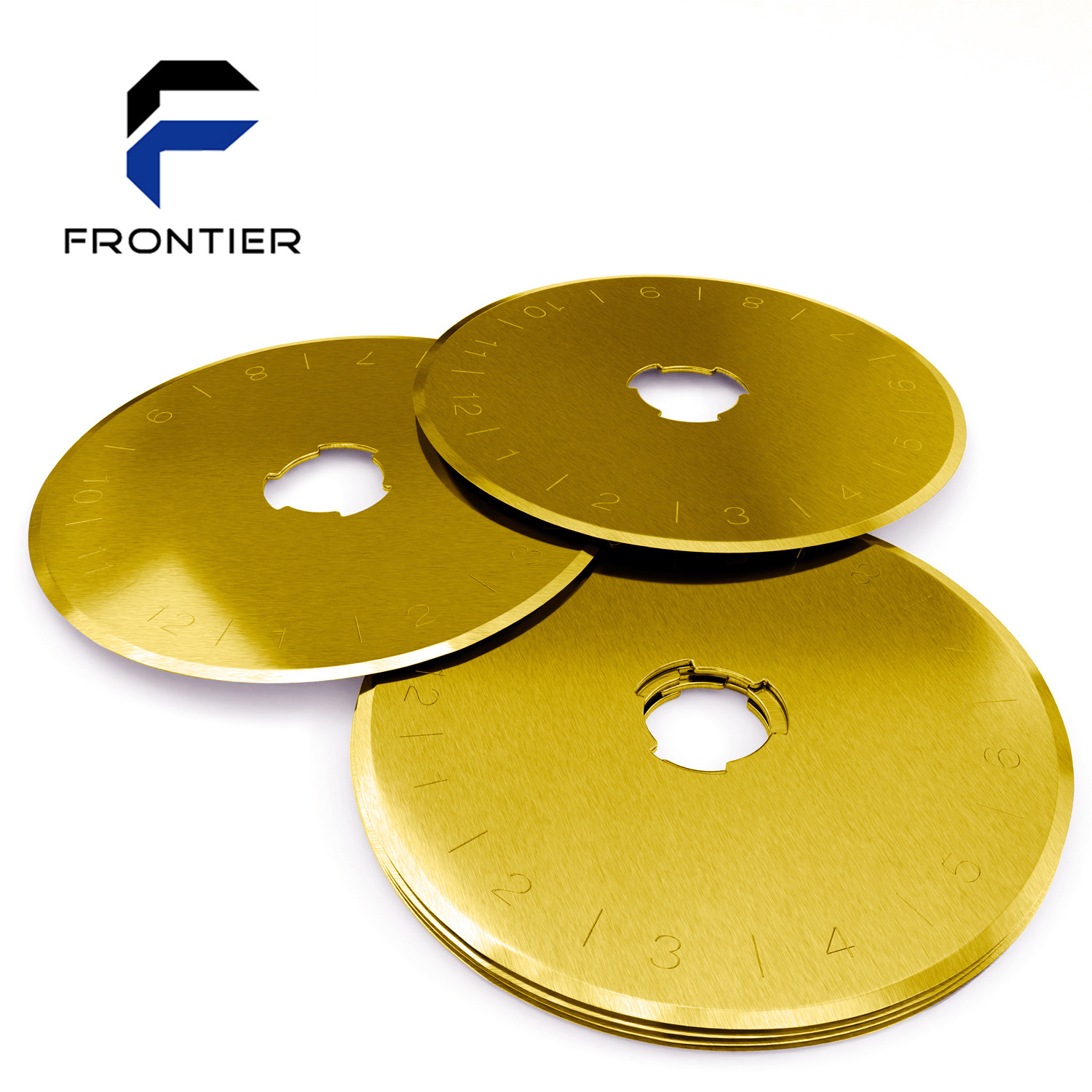 亚马逊热销金色镀钛45mm小圆刀日本进口SKS-7轮布刀滚刀刀片