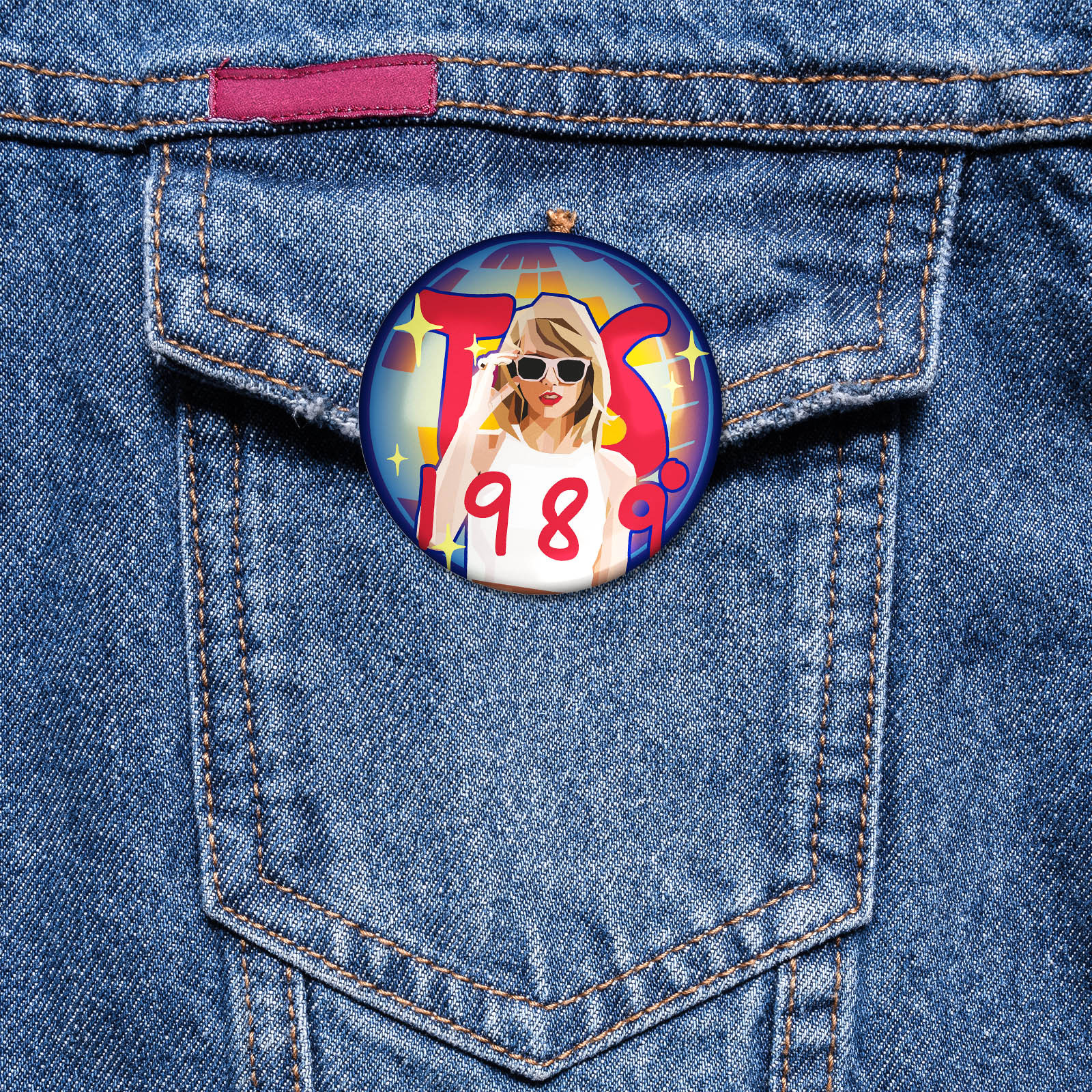 Taylor Swift Iron Sheet Medal TEMU Cross-border Bestselling Creative Cartoon Taylor Swift Pin Medal