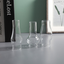 厂家直供玻璃煤油灯灯罩复古小马灯摆件 庭院led户外露营玻璃灯罩