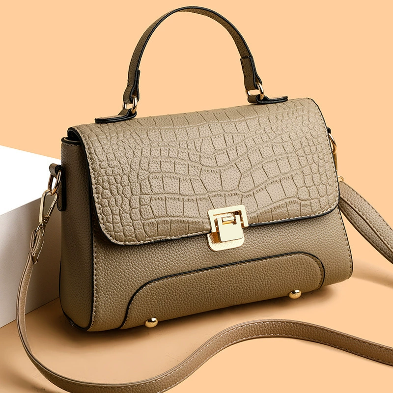 Элегантная женская сумка из искусственной кожи, новая весенне-летняя коллекция, универсальная сумка через плечо и кроссбоди.