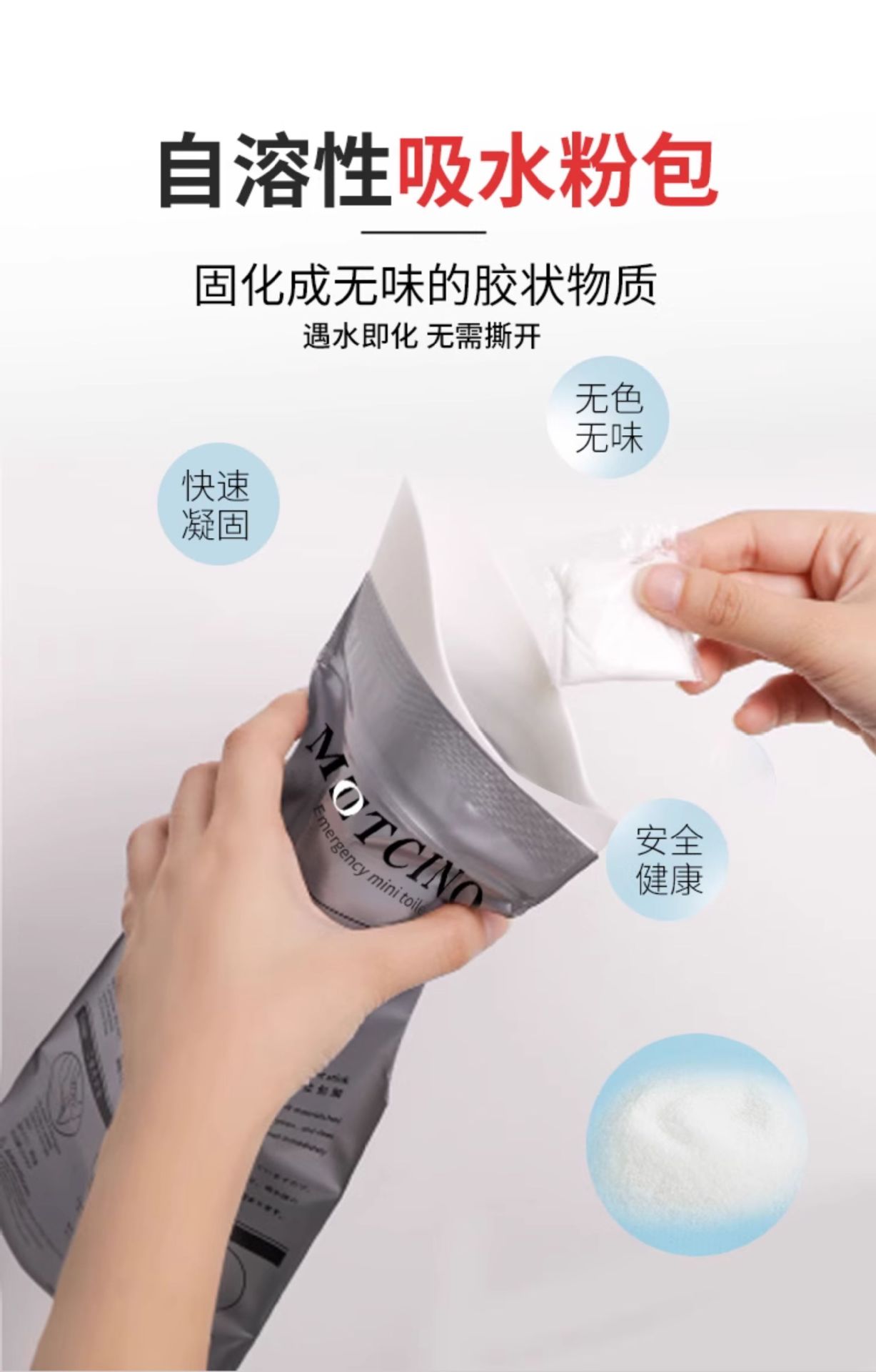 Emergency Disposable Urinal Bag Portable Toilet for Women and Men