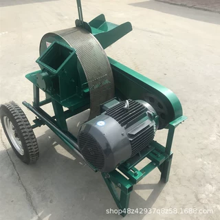 手推式物业园林树枝粉碎机废弃木头菇木粉碎机树疙瘩粉碎机