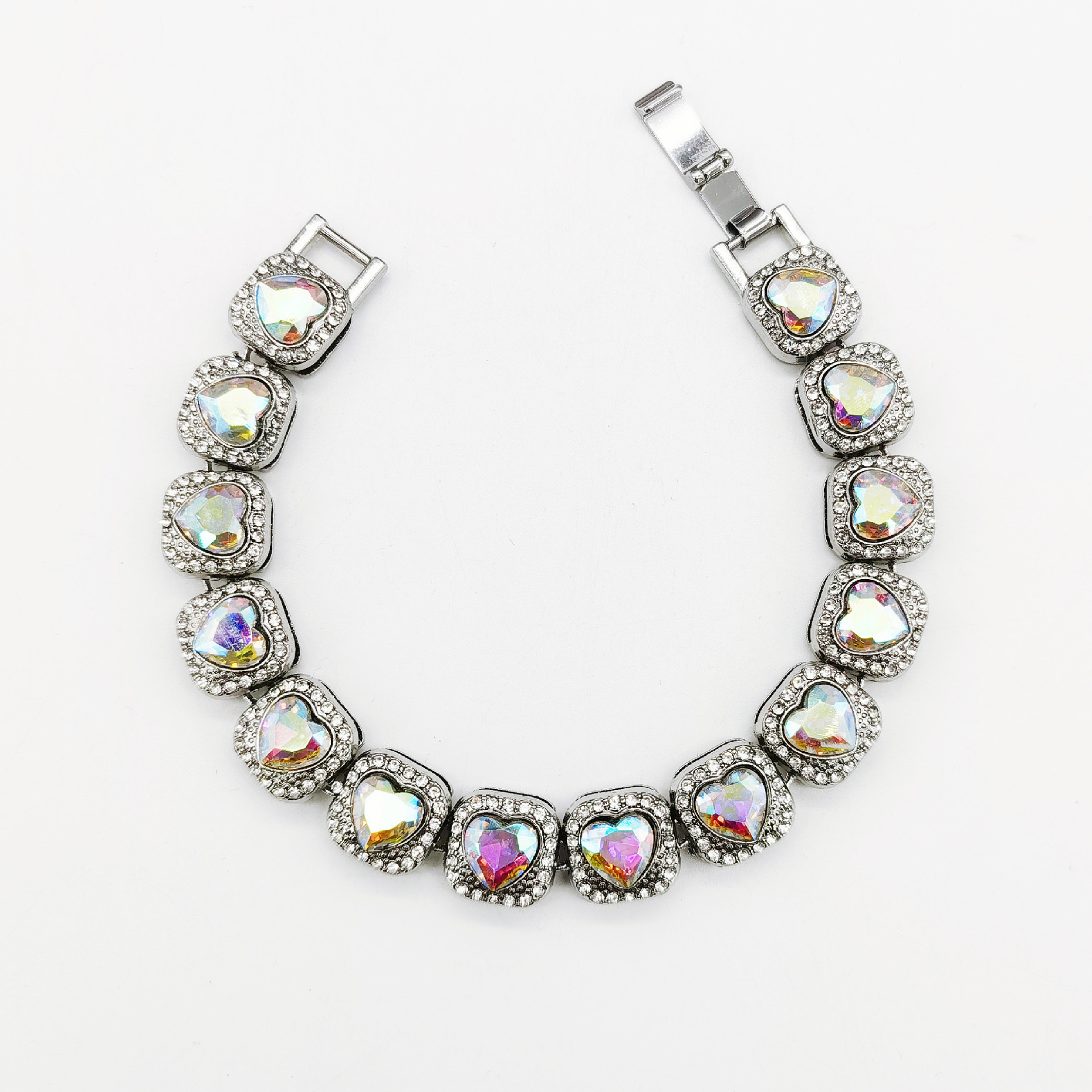 Hip Hop Trendy Cuban Chain with Diamond Bracelet 520 Love Necklace for Men and Women Hiphop Valentine's Day Gift_voghion.com