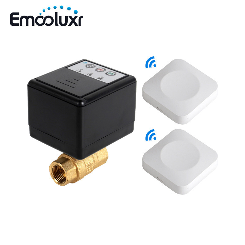 Cross-Border In-Stock 1/2" 3/4" 1" Wireless Water Leak Alarm Shut-Off Valve Battery-Powered Leak Sensor Cross-Border In-Stock 1/2" 3/4" 1" Wireless Water Leak Alarm Shut-Off Valve Battery-Powered Leak Sensor