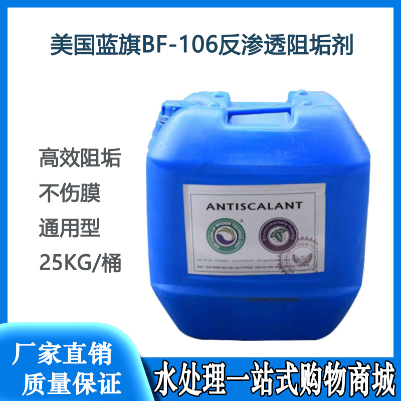 BF-106蓝旗RO反渗透膜阻垢剂 ro膜专用阻垢水处理药剂25kg/桶