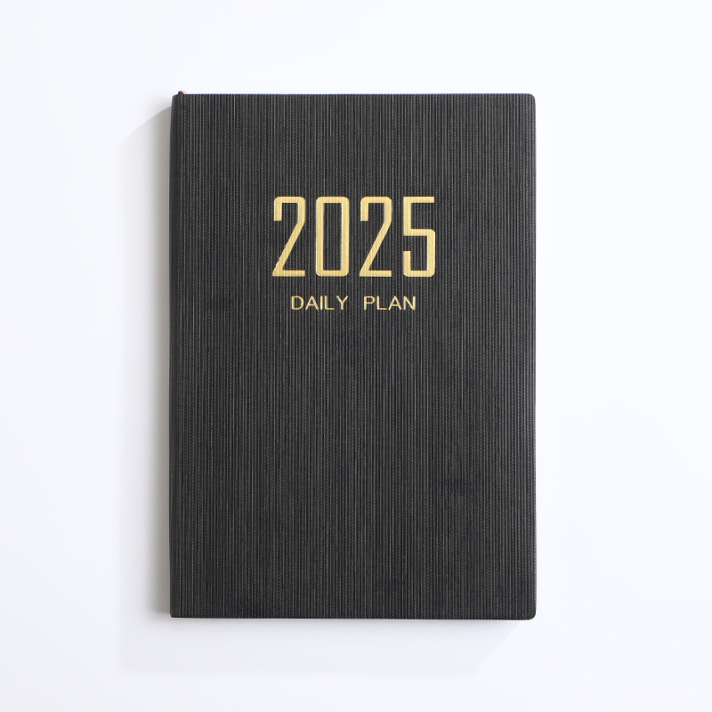 Transfronterizo 2024 inglés a5 calendario 2025 imitación cuero mes índice plan cuaderno calendario de comercio exterior