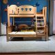 All solid wood red sandalwood children bunk bed high and low bed boys and girls double mother bed source factory