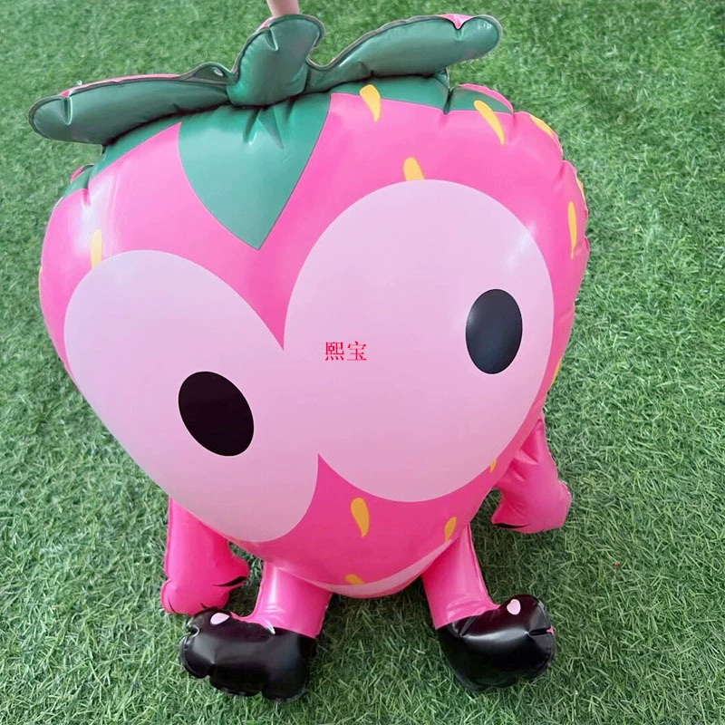 Новый воздушный шар с яйцом для мальчика, клубничный шар, милый фруктовый плавающий шар, ПВХ надувное украшение, мультяшная надувная модель