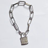 Retro accessory, pendant, necklace hip-hop style, bracelet, chain, set, European style, simple and elegant design