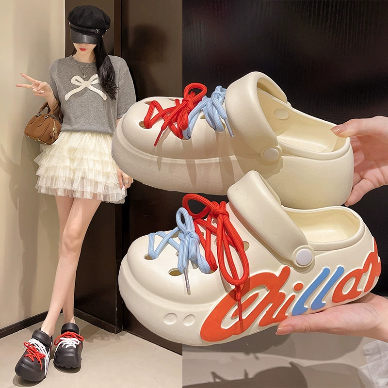 Повседневная обувь для женщин Летние новые модные тапочки носить на улице