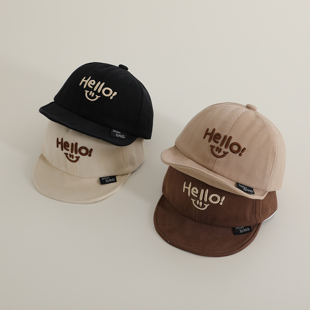 Hello Sen Sombrero de bebé primavera y otoño blando gorra de lengua gorra para bebés delgada sombrero de sombrero de béisbol