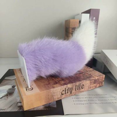 Car ornaments | Tail Decoration Hanging Ornament, Cute - purple-white-voice-control-remote-control
