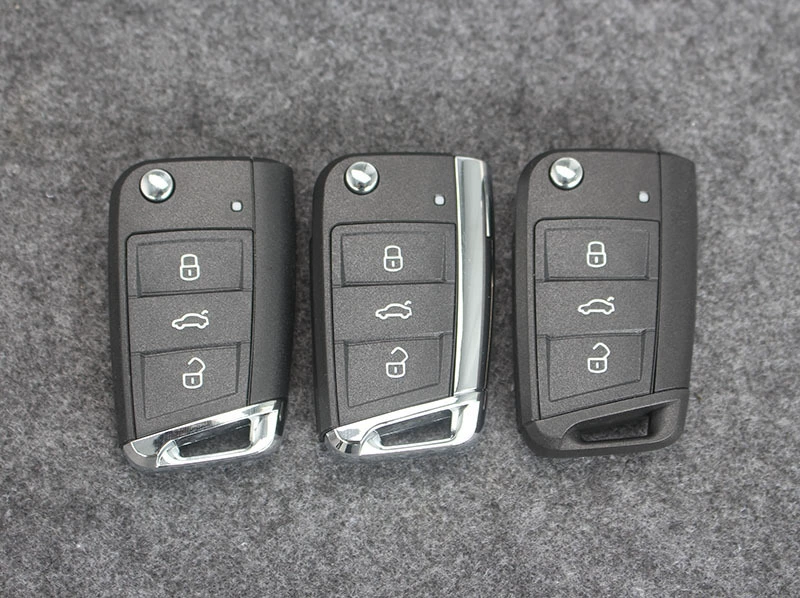 Подходит для Volkswagen Golf 7 ключ Shell Lingdu Skoda Новый Octavia складной сменный ключ