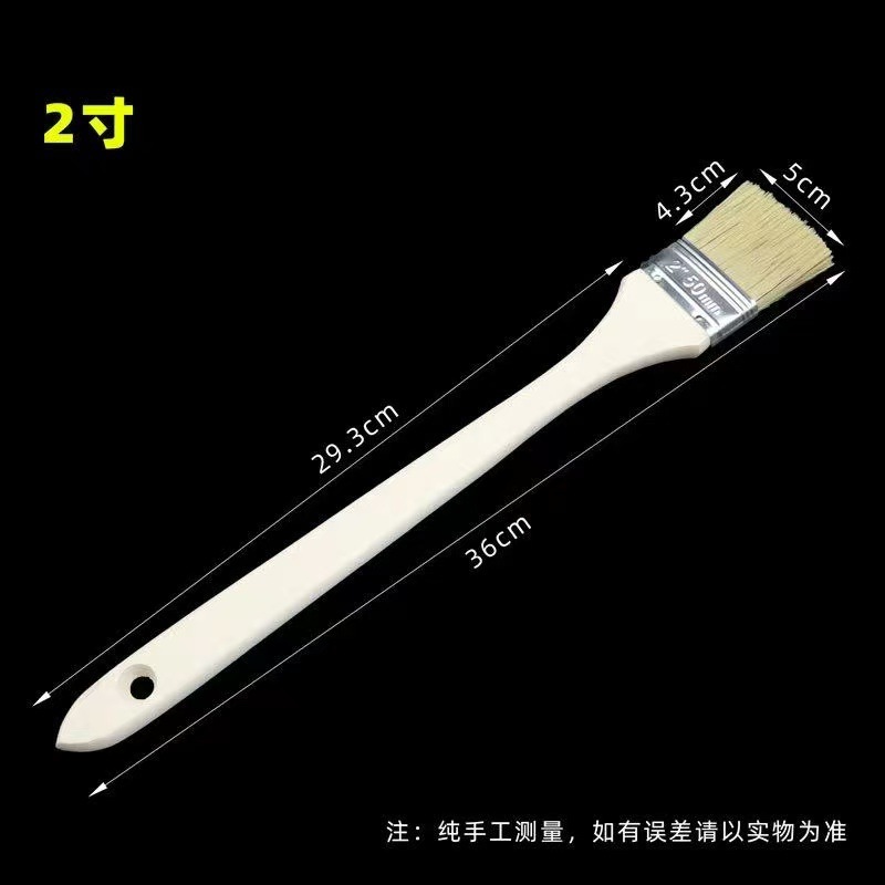 공장 직판 직선형 송아지털 보드 브러쉬 아크릴 벽화용 7자 F형 펜슬 브러쉬, 휘어진 목, 곡선형 손잡이, 나무 손잡이 페인트 브러쉬