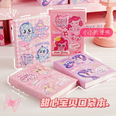 甘い赤ちゃんのポケットの本のかわいいピンクの馬の携帯のノートの学生はa 7単語の本の小さいサイズのノートを持ちます。