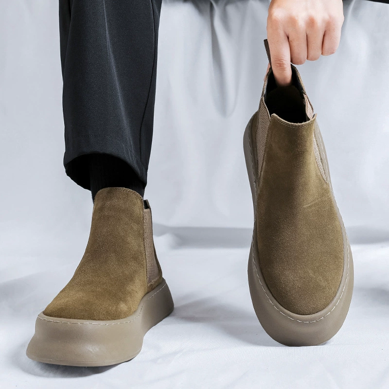 Мартина сапоги мужской английский стиль, Челси сапоги дышащие толстые подошвы, высокие сапоги ретро сапоги 1203-R