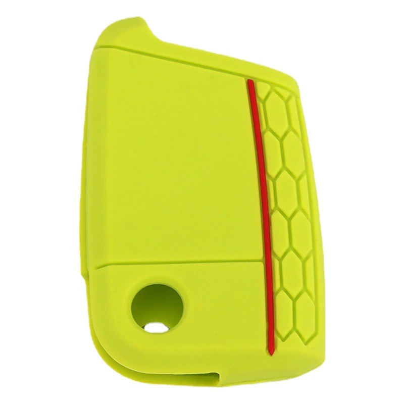 Для Volkswagen GOLF7 сотовый клей красная линия Силиконовый чехол для ключей мягкий резиновый чехол автомобильный пульт дистанционного управления светящаяся оболочка