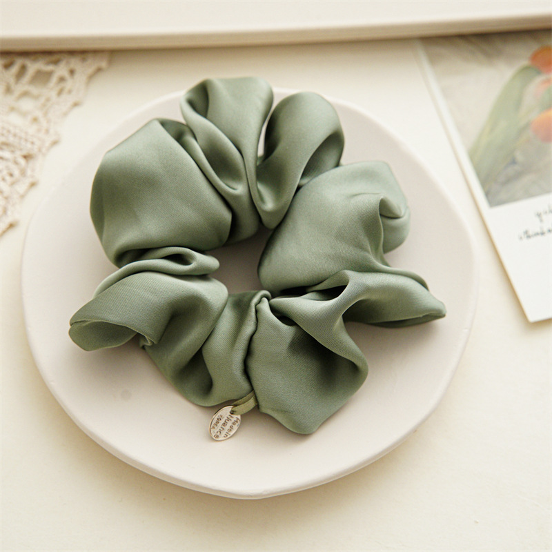 30g Weight Hair Tie Hair Accessories Type 1 Piece Quantity Daily, Party Occasion satin Material Solid Color Pattern Women's Gender Simple Style, Classic Style Style Women's Simple Style Classic Style Solid Color Satin Hair Tie 11