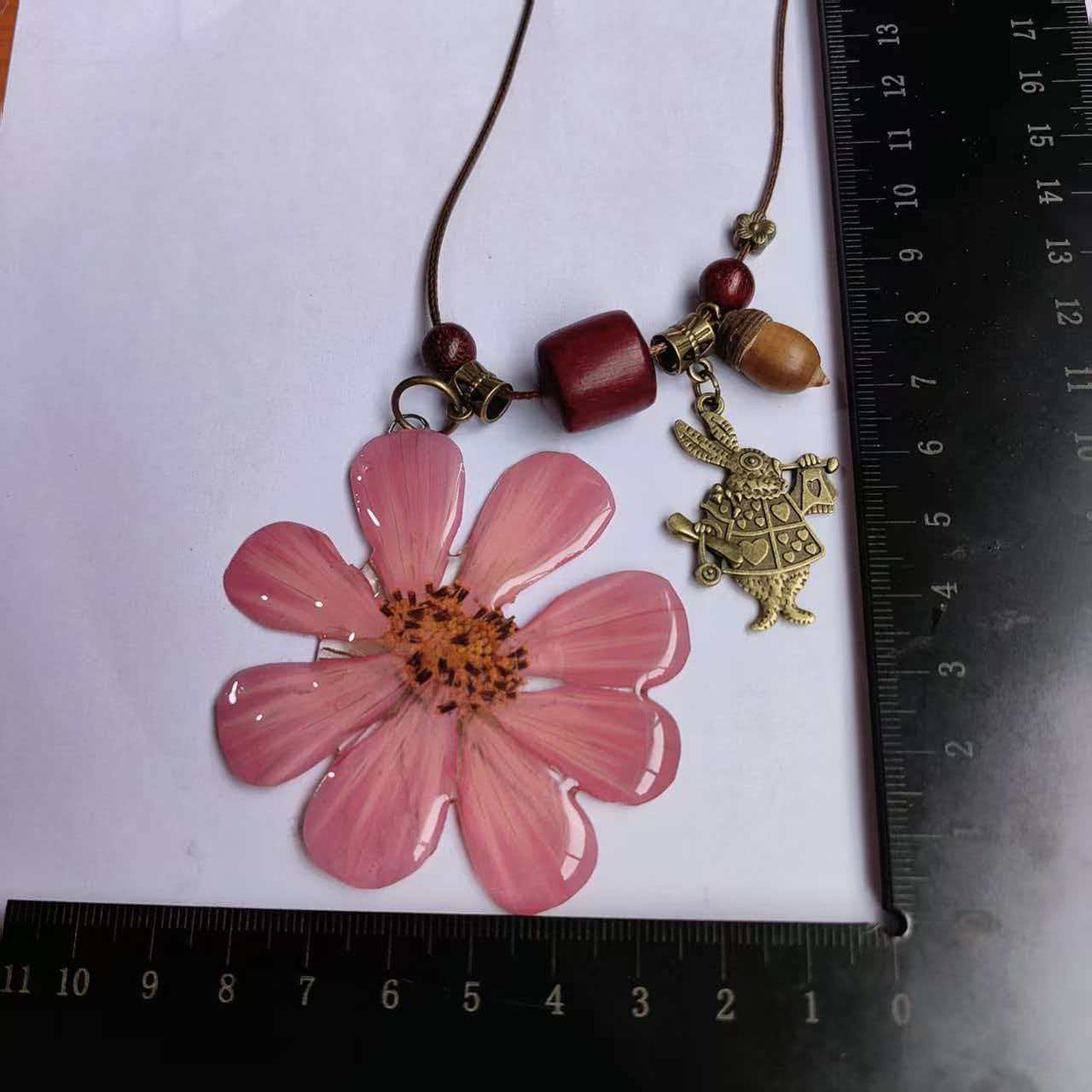 Q37 Gradient Pink Purple Glue Gesang Flower