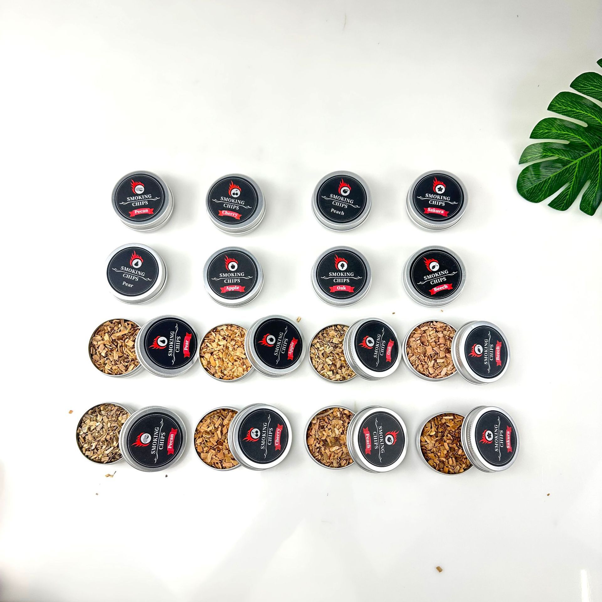 跨境鸡尾酒威士忌烟熏器套装八种口味木屑烟熏器威士忌吸烟器套装