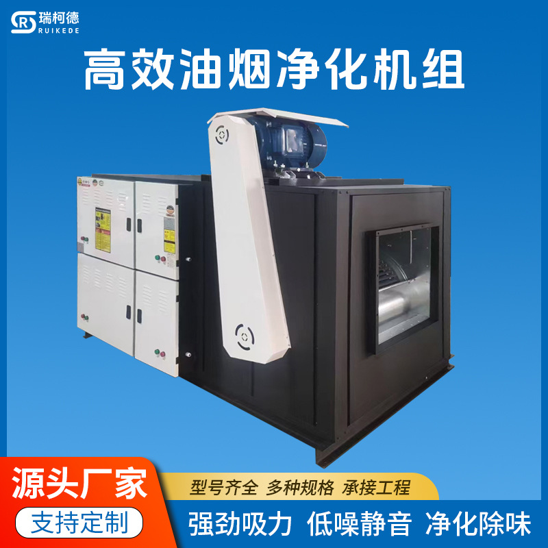 油烟净化器一体机饭店厨房餐饮烧烤商用工业低空静电油烟净化机组