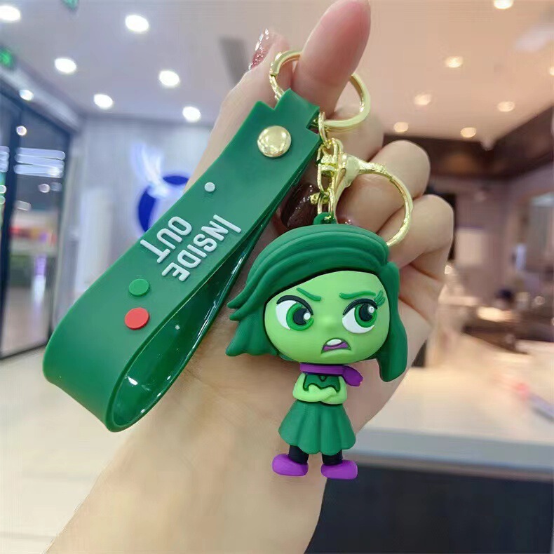 卡通动漫INSIDE OUT新款头脑特工队钥匙扣挂件汽车钥匙链圈小礼品|undefined