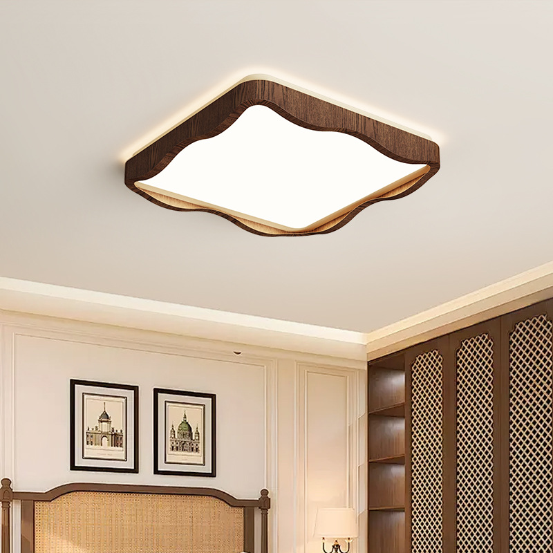 2025 nuevo estilo de espectro completo estilo crema retro sala de estar lámpara de techo estilo antiguo francés protección ocular creativa lámpara de sala de estar