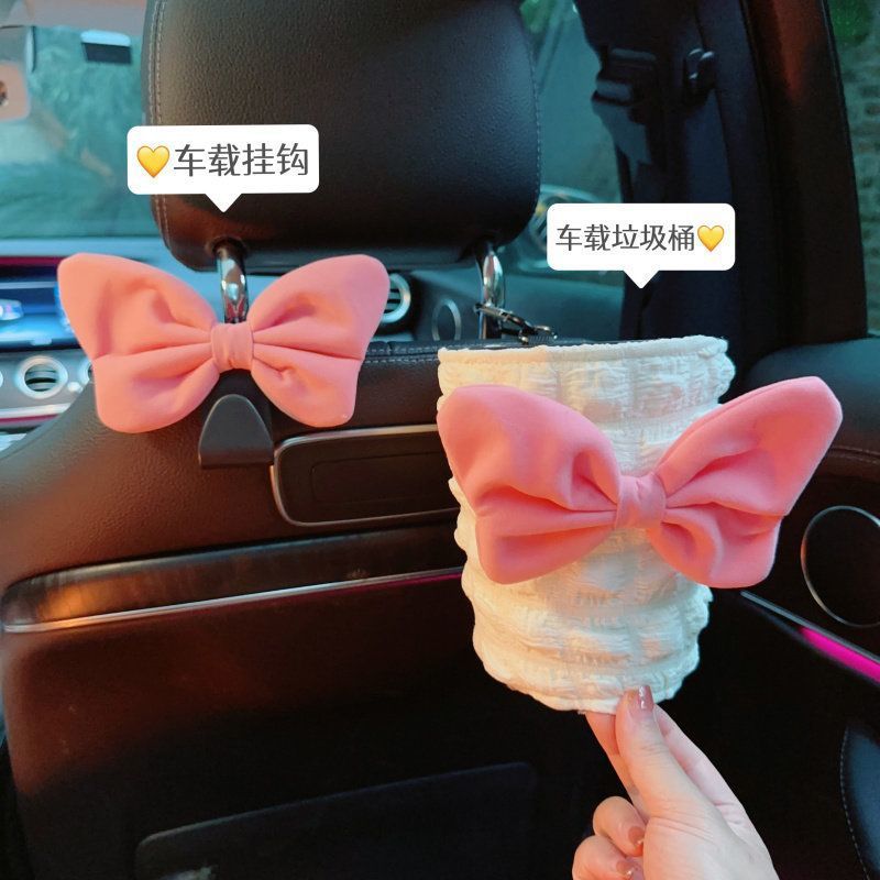 Car Tissue Box, Car Tissue Holder, Armrest Box, Sun Visor, Seat Hanging Type, Cute, Simple, High-End Feel, Paper Bag for Women