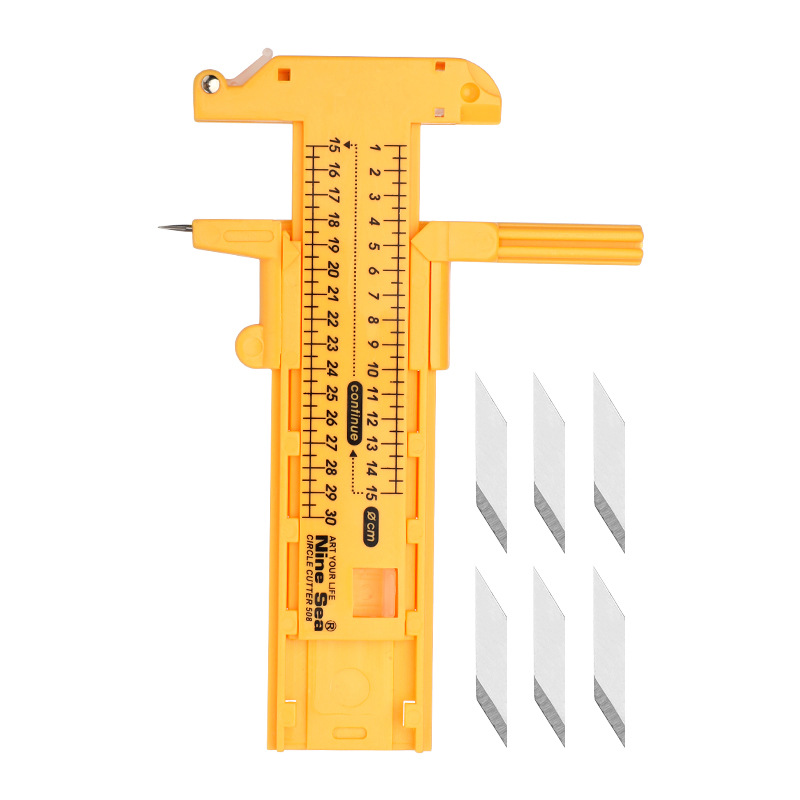 Taiwan Jiuyang Nine Sea 508 compass knife round knife round knife rolling cutting ruler scale production 5