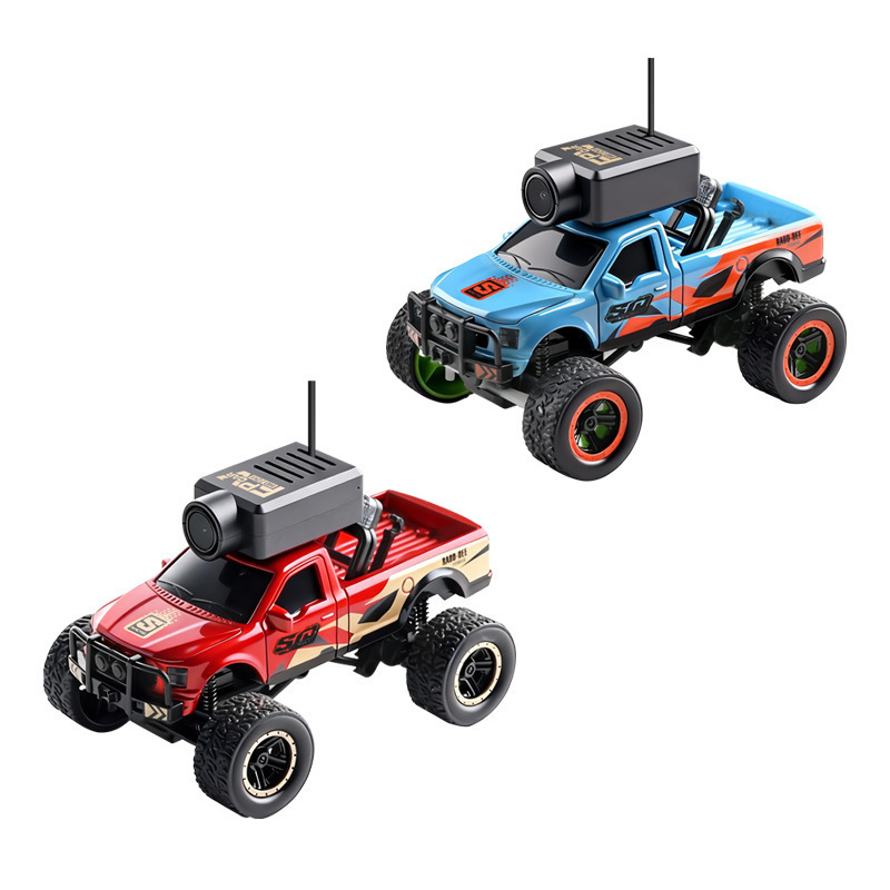 1:64 Mini Remote Control Car with Camera, Full-Scale Big-Wheel Vehicle, Mobile Phone Control, Fpv High-Definition Camera 1:64 Mini Remote Control Car with Camera, Full-Scale Big-Wheel Vehicle, Mobile Phone Control, Fpv High-Definition Camera