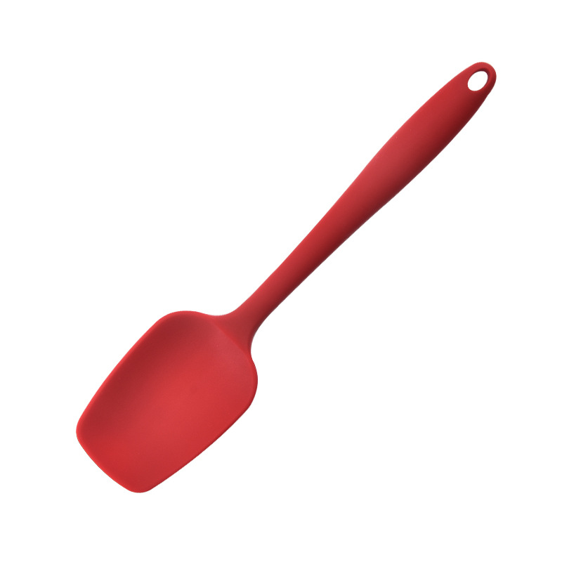 Fábrica al por mayor espátula de silicona todo incluido raspador de silicona integrado espátula de silicona translúcida utensilios de cocina