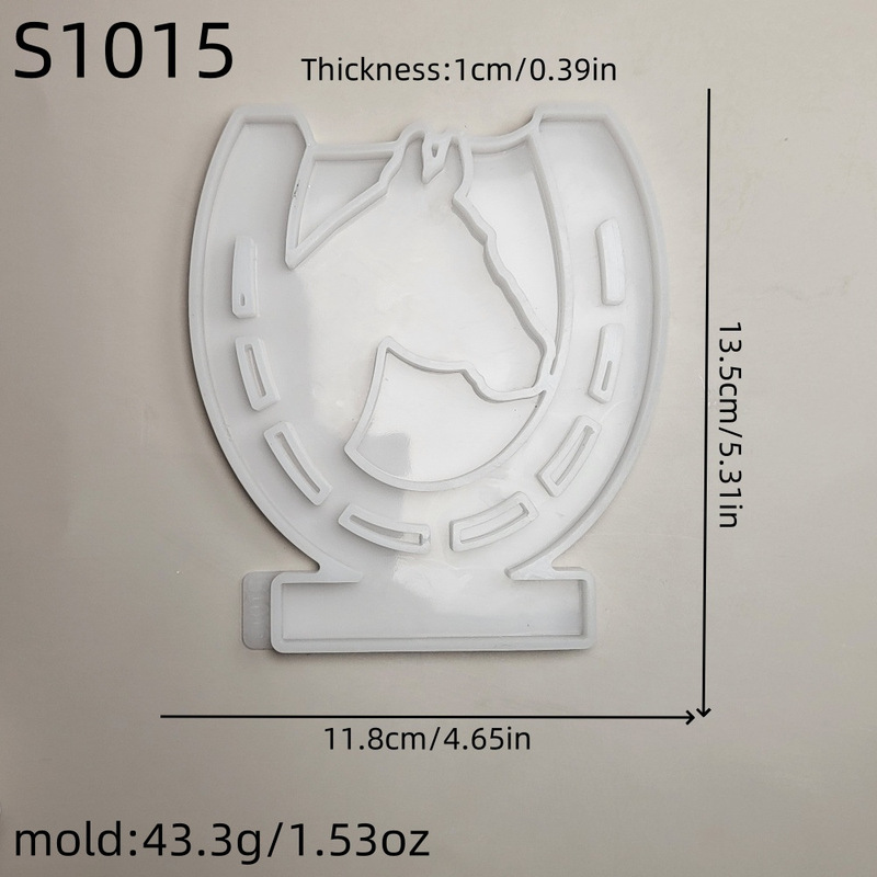 S1015 馬の頭プラグイン装飾セメント石膏型 DIY シリコーン型|undefined