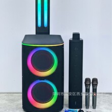 新款双8寸一体式舞台音箱RGB彩灯大功率可移动音响SP-260416-6