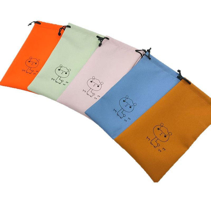 Bolsa para gafas, tela para gafas, bolsa para gafas de sol, cordón con cordón, bolsa para ojos, cordón, bolsa de almacenamiento para gafas de sol, dibujos animados para niños