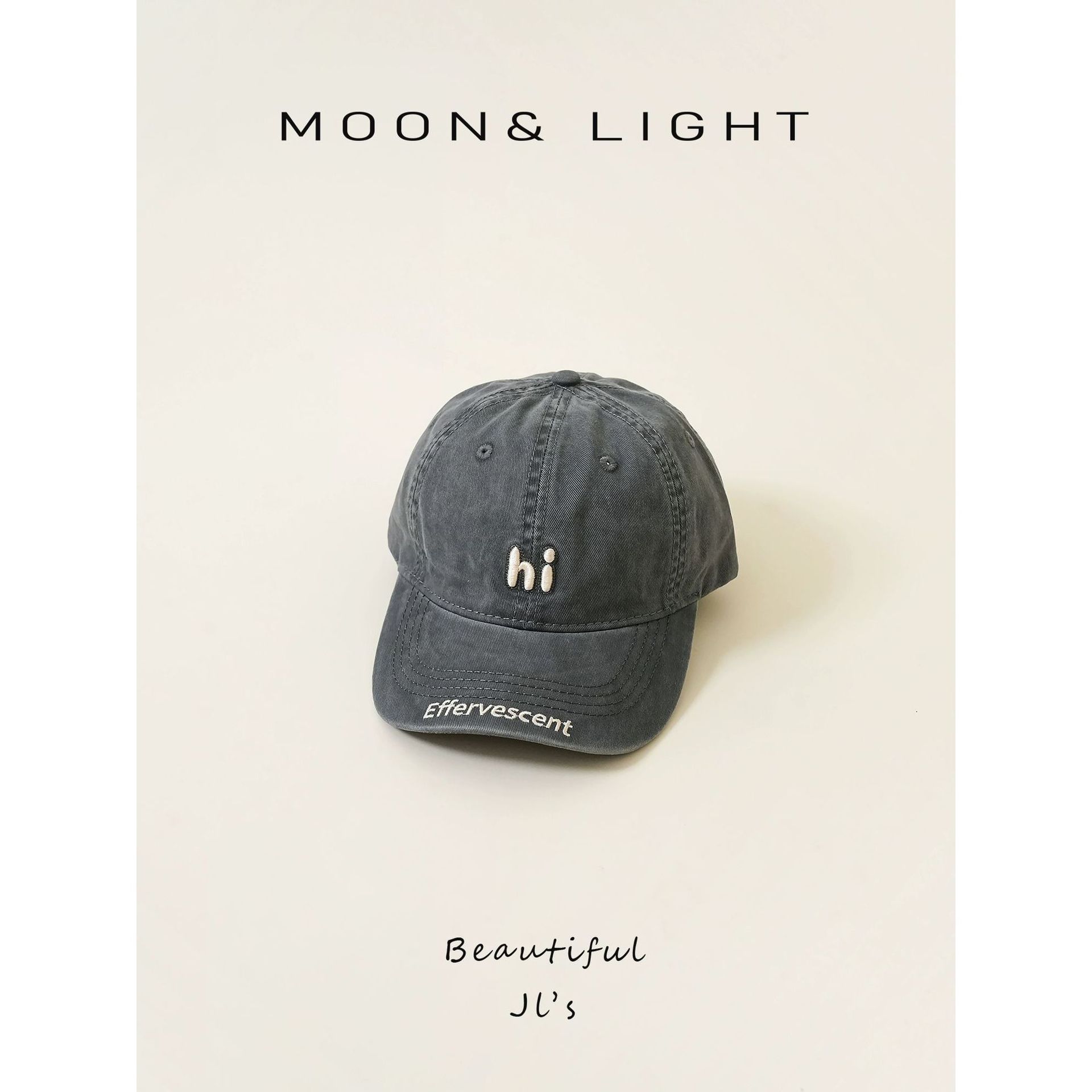 Gray hi baseball cap / 48-54cm (recommended for 2-8 years old)