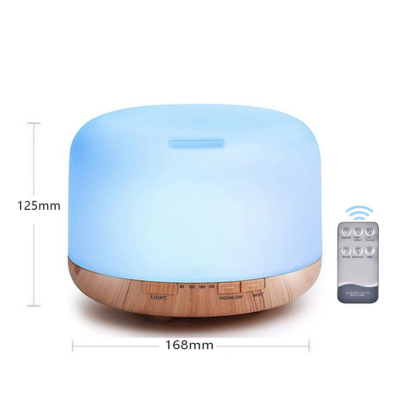 No impreso 500ml humidificador ultrasónico dormitorio colorido aerosol lámpara hogar mudo USB humidificador escritorio aromaterapia máquina