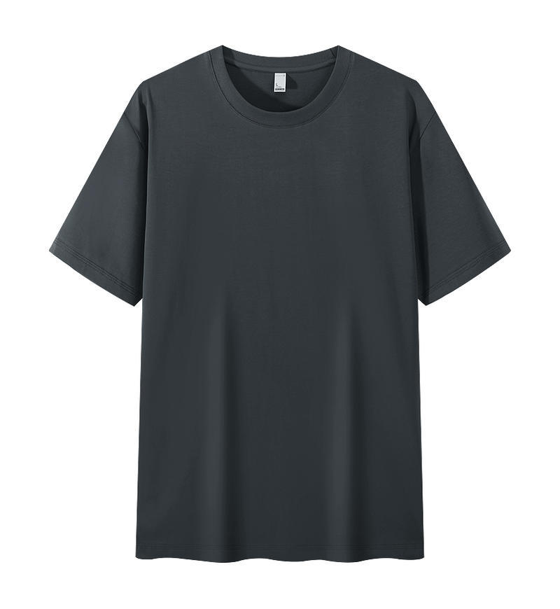 Camisa cultural de manga corta fresca de algodón con amoníaco líquido, estampado, bordado, camiseta de cuello redondo, logotipo impreso personalizado, ropa de clase, ropa de trabajo