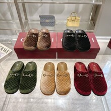 原标原盒爆版情侣款半拖休闲鞋超轻超软高级复古高档时尚穆勒鞋